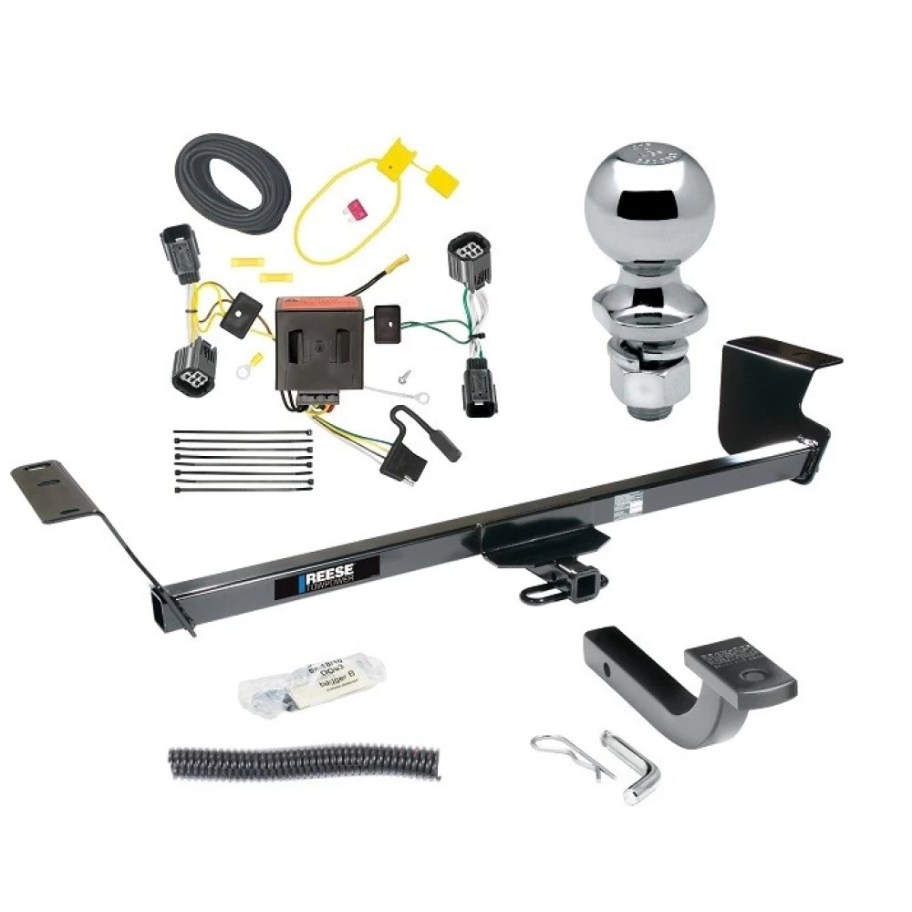 Reese Trailer Tow Hitch For 08-10 Chrysler Town and Country Dodge Grand Caravan Complete Package w/ Wiring Draw Bar Kit and 2" Ball