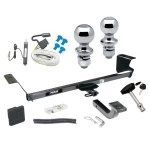 Reese Trailer Tow Hitch For 13-14 Volkswagen Routan All Models Deluxe Package Wiring 2" and 1-7/8" Ball and Lock