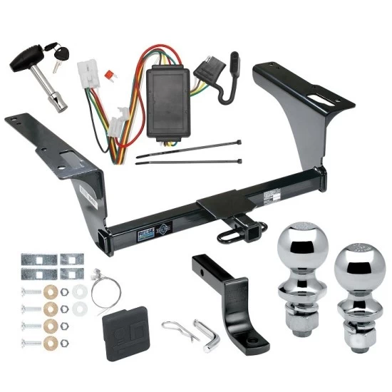 Custom Fit Trailer Hitch Draw-Bar w/ Pin/Clip Wiring Harness (Plug & Play)1-7/8" and 2" Chrome Ball Security Lock Pin Rubber Hitch Plug Cover Installation Hardware Installation Instructions 06669 36071 118467 63820 63810 580407 2211 Reese Tr Reese Trailer Tow Hitch For 10-19 Subaru Outback Wagon Except Sport Deluxe Package Wiring 2" and 1-7/8" Ball and Lock