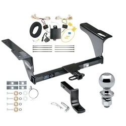 Reese Trailer Tow Hitch For 15-19 Subaru Legacy All Models Complete Package w/ Wiring Draw Bar Kit and 2" Ball
