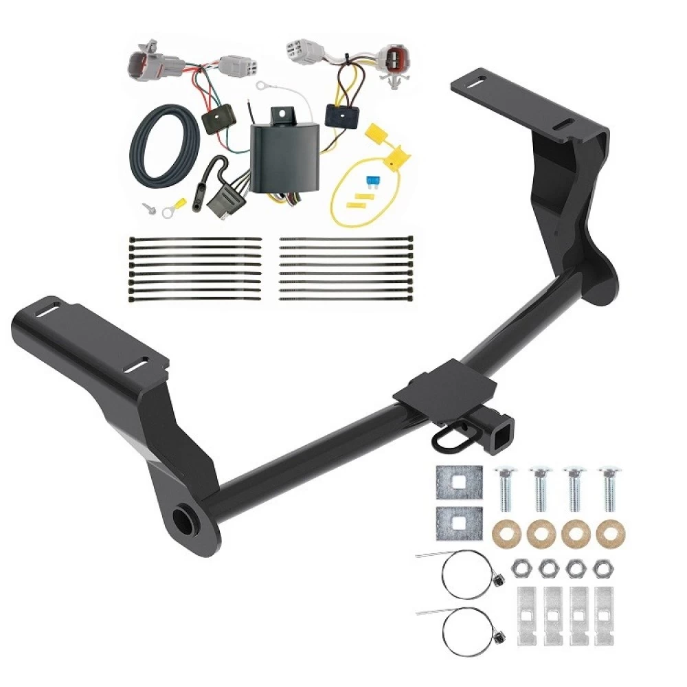 Trailer Hitch w/ Wiring For 18-23 Subaru Impreza 5 Dr. Wagon single exhaust Class 2 1-1/4" Tow Receiver Reese Tekonsha