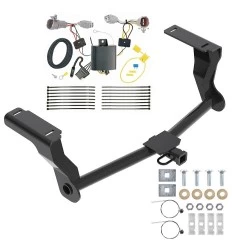 Trailer Hitch w/ Wiring For 18-23 Subaru Impreza 5 Dr. Wagon single exhaust Class 2 1-1/4" Tow Receiver Reese Tekonsha