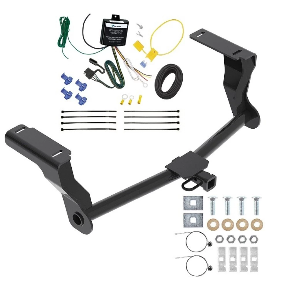 Trailer Hitch w/ Wiring For 16-26 Subaru Crosstrek Hybrid Class 2 1-1/4" Tow Receiver Reese Tekonsha