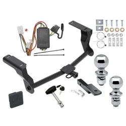 Reese Trailer Tow Hitch For 16-26 Subaru Crosstrek Excluding Hybrid Deluxe Package Wiring 2" and 1-7/8" Ball and Lock