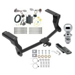 Reese Trailer Tow Hitch For 18-23 Subaru Impreza 5 Dr. Wagon single exhaust Complete Package w/ Wiring Draw Bar and 1-7/8" Ball