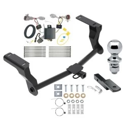 Reese Trailer Tow Hitch For 18-23 Subaru Impreza 5 Dr. Wagon single exhaust Complete Package w/ Wiring Draw Bar and 1-7/8" Ball