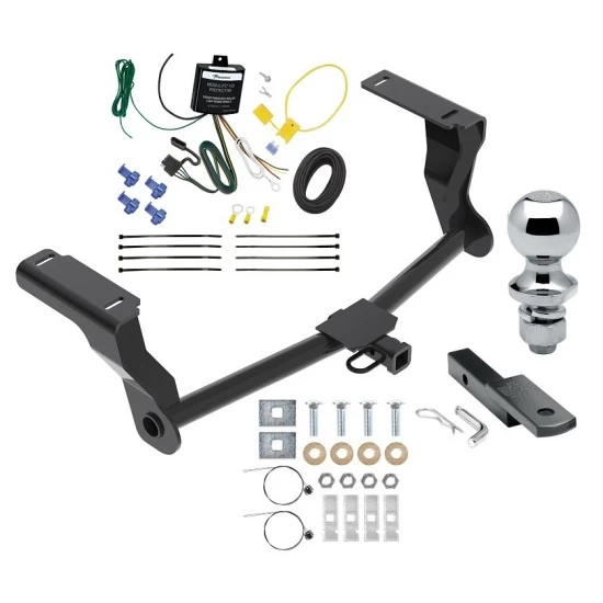Reese Trailer Tow Hitch For 16-26 Subaru Crosstrek Hybrid Complete Package w/ Wiring Draw Bar and 1-7/8" Ball