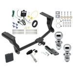 Reese Trailer Tow Hitch For 16-26 Subaru Crosstrek Hybrid Deluxe Package Wiring 2" and 1-7/8" Ball and Lock