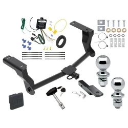 Reese Trailer Tow Hitch For 16-26 Subaru Crosstrek Hybrid Deluxe Package Wiring 2" and 1-7/8" Ball and Lock