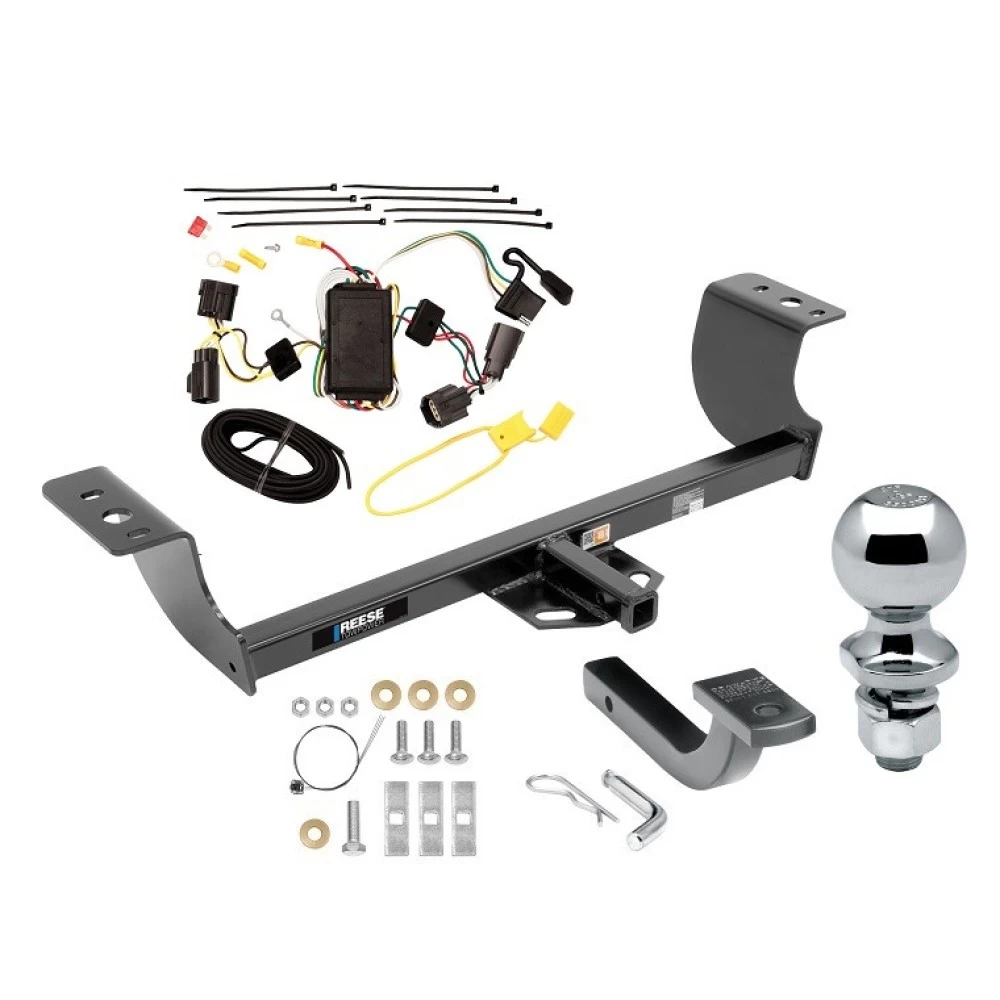 Reese Trailer Tow Hitch For 05-10 Chrysler 300 05-08 Dodge Magnum Class 2 Complete Package w/ Wiring Draw Bar Kit and 2" Ball