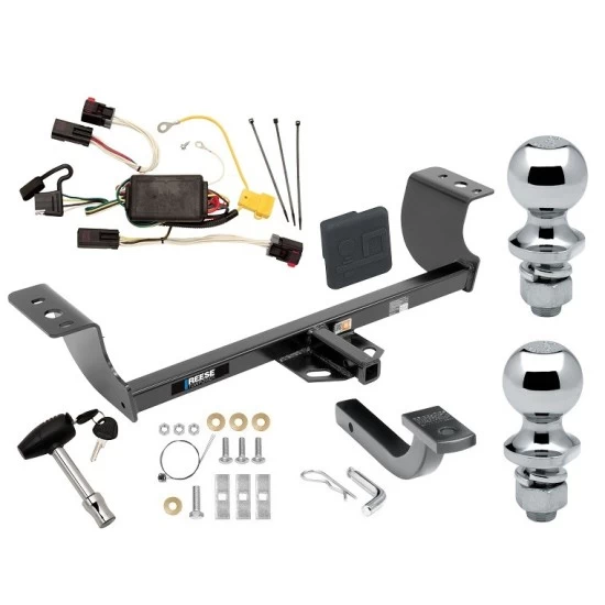 Reese Trailer Tow Hitch For 05-10 Chrysler 300 05-08 Dodge Magnum Deluxe Package Wiring 2" and 1-7/8" Ball and Lock