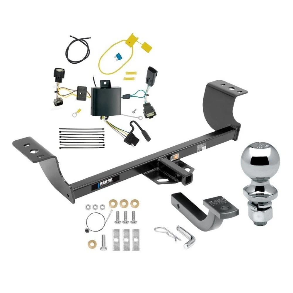 Reese Trailer Tow Hitch For 15-23 Dodge Charger All Models Complete Package w/ Wiring Draw Bar and 2" Ball
