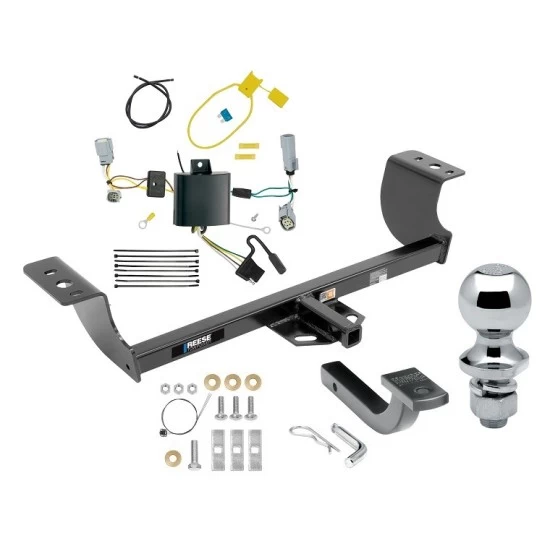 Reese Trailer Tow Hitch For 15-23 Dodge Challenger Exc w/Quad Tip Exhaust Complete Package w/ Wiring Draw Bar and 1-7/8" Ball