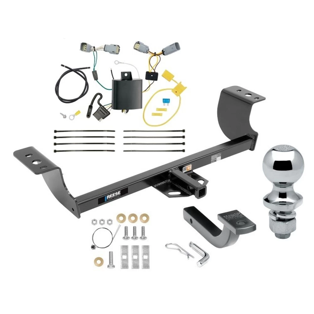 Reese Trailer Tow Hitch For 15-23 Chrysler 300 All Models Complete Package w/ Wiring Draw Bar and 1-7/8" Ball