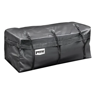 Reese 60×20 hitch cargo carrier bundle with 500 lb basket, rainproof 54×21×20 bag and cargo net for 2″ receiver