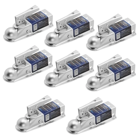 Fulton 2K Fas-Lok Trailer Coupler for 2" Channel, 1-7/8" Ball, 2000 lbs GTW, 8-Pack