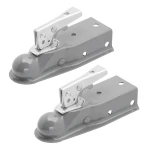 Fulton 2-Pack 2K Fas-Lok Straight Trailer Couplers 2" Channel 1-7/8" Ball Bolt-On