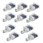 Fulton 10x 2K Fas-Lok Straight Trailer Couplers for 3" Channel with 1-7/8" Ball Zinc