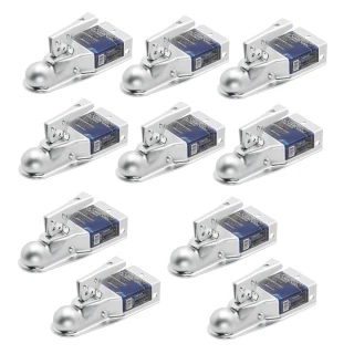 Fulton 10x 2K Fas-Lok Straight Trailer Couplers for 3" Channel with 1-7/8" Ball Zinc