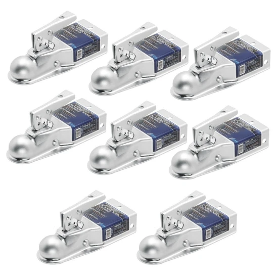 Fulton 2K Fas-Lok Straight Trailer Coupler 1-7/8" Ball 3" Channel Zinc – 8 Pack