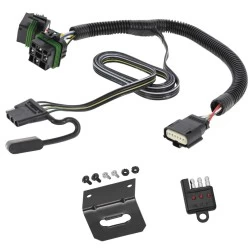 Trailer Wiring Harness Kit and Bracket w/ Light Tester For 18-24 Chevy Equinox GMC Terrain Plug & Play