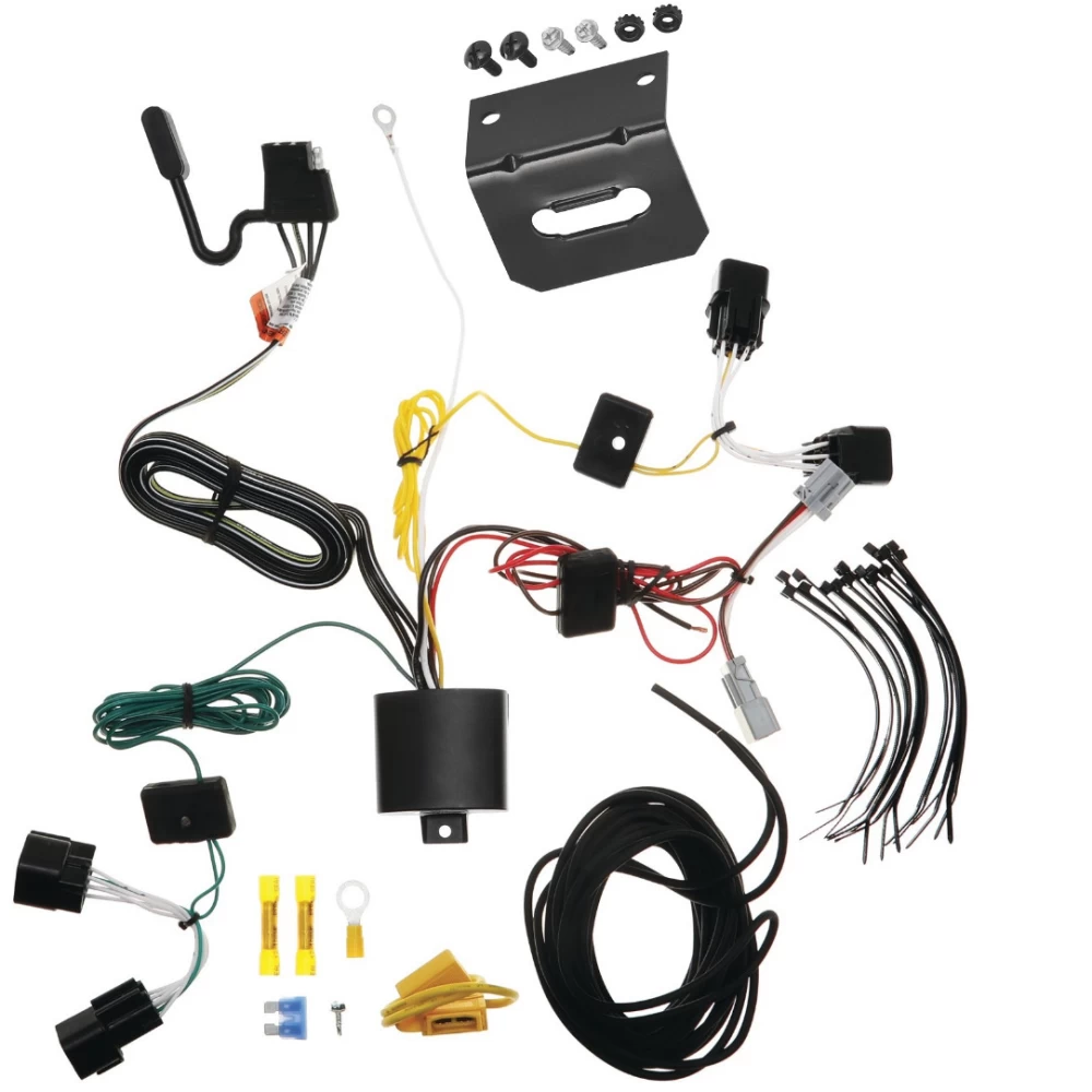 Trailer Wiring and Bracket For 22-23 Hyundai Kona Plug & Play 4-Flat Harness