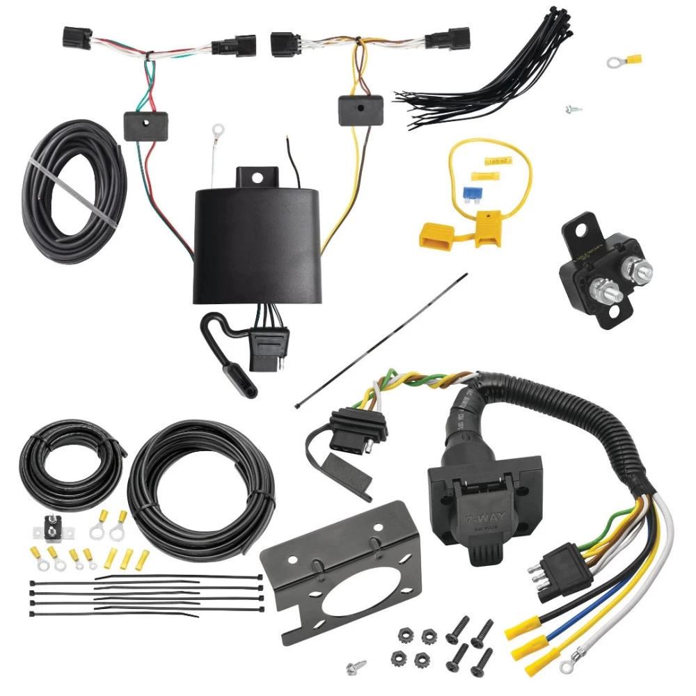 Trailer Hitch 7 Way RV Wiring Kit For 2023 2024 Hyundai Palisade Plug & Play Prong Pin Brake Control Ready