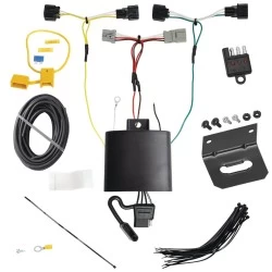 Trailer Wiring and Bracket w/ Light Tester For 18-21 Hyundai Kona Plug & Play 4-Flat Harness