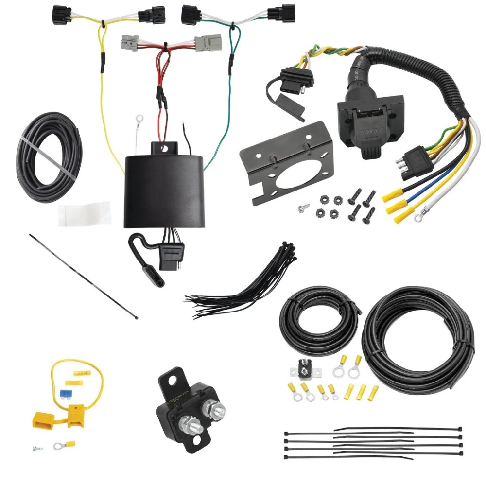 Trailer Hitch 7 Way RV Wiring Kit For 18-21 Hyundai Kona Plug & Play Prong Pin Brake Control Ready