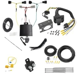 Trailer Hitch 7 Way RV Wiring Kit For 18-21 Hyundai Kona Plug & Play Prong Pin Brake Control Ready