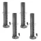 Bulldog BX1 30K round gooseneck coupler, 4" inner tube only, 2-5/16" ball – 4 pack