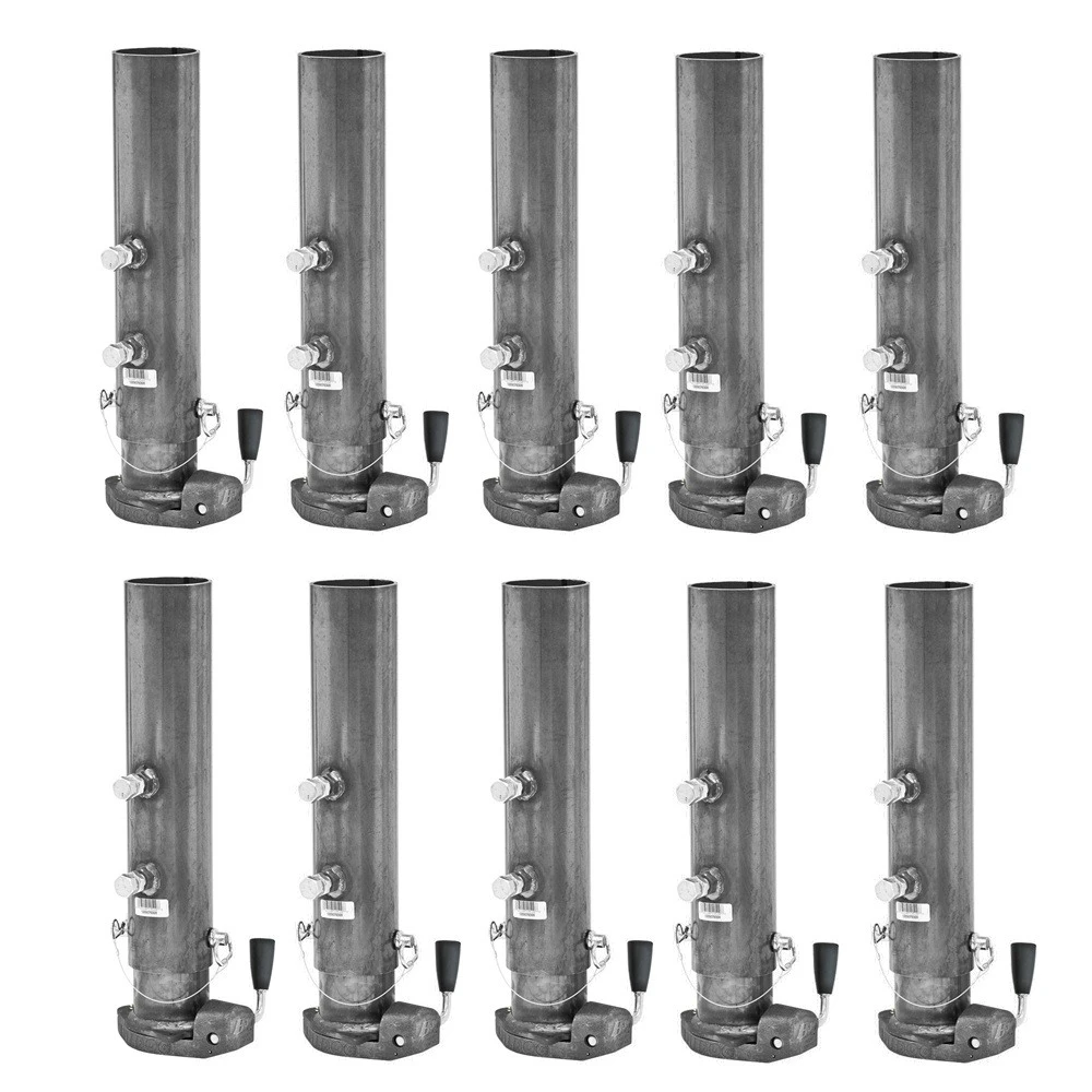 Bulldog BX1 20K short gooseneck trailer coupler 2-5/16 inch ball, round tube, bulk pack of 10