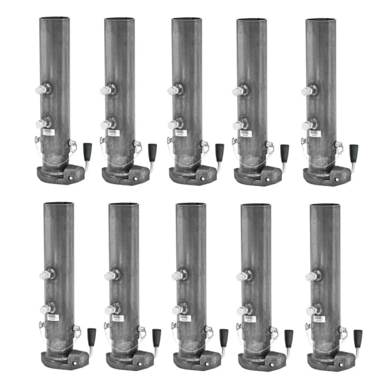 Bulldog BX1 20K short gooseneck trailer coupler 2-5/16 inch ball, round tube, bulk pack of 10