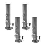 Bulldog BX1 20K Short Gooseneck Couplers, 2-5/16" Round Tube, Set of 4