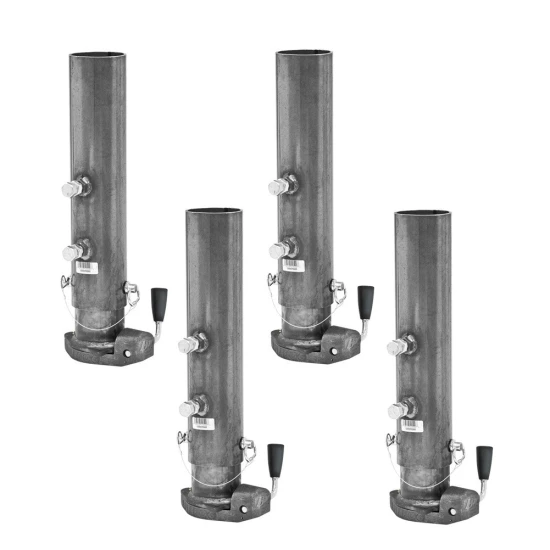 Bulldog BX1 20K Short Gooseneck Couplers, 2-5/16" Round Tube, Set of 4