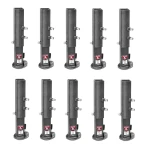 Bulldog 25K BX1 Square Gooseneck Trailer Coupler Adjustable 4.5" Outer Tube Bundle