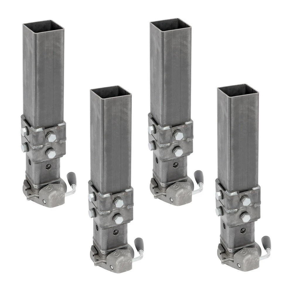 Bulldog BX1 40K square gooseneck coupler adjustable 3" ball – 4-pack heavy-duty trailer couplers