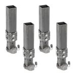 Bulldog BX1 40K square gooseneck coupler adjustable 3" ball – 4-pack heavy-duty trailer couplers