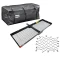Reese 60×20 hitch cargo carrier bundle with 500 lb basket, rainproof 54×21×20 bag and cargo net for 2″ receiver