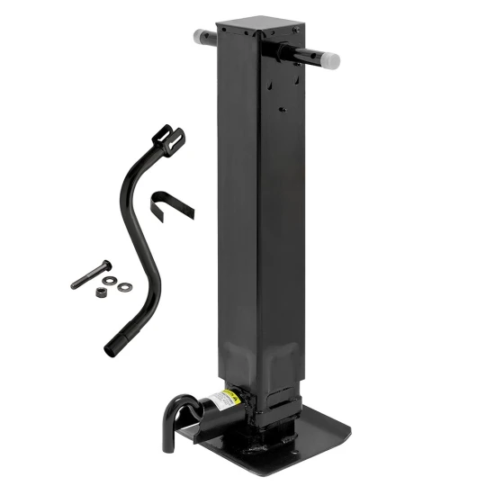 Pro Series 2x 12K Square Trailer Jacks with Spring-Return Drop Legs