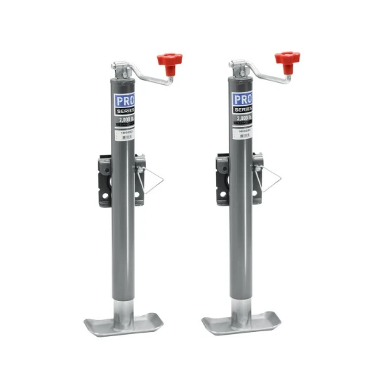 Pro Series 2K Snap-Ring Swivel Trailer Jack with 15 Inch Lift and Topwind Handle