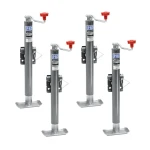Pro Series 2K Snap-Ring Swivel Trailer Jack – 15 Inch Lift, Topwind, Weld-On