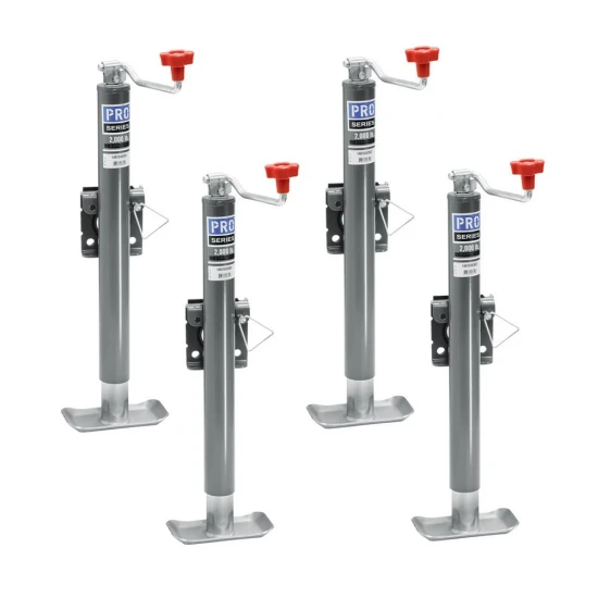 Pro Series 2K Snap-Ring Swivel Trailer Jack – 15 Inch Lift, Topwind, Weld-On