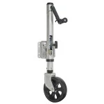 Fulton F2 Boat Trailer Winch Single-Speed 2000 lbs + XLT Trailer Jack Sharkskin Saltwater Tested 1500 lbs Lift Lifetime Warranty + Hardware Bolt-On Side Mount