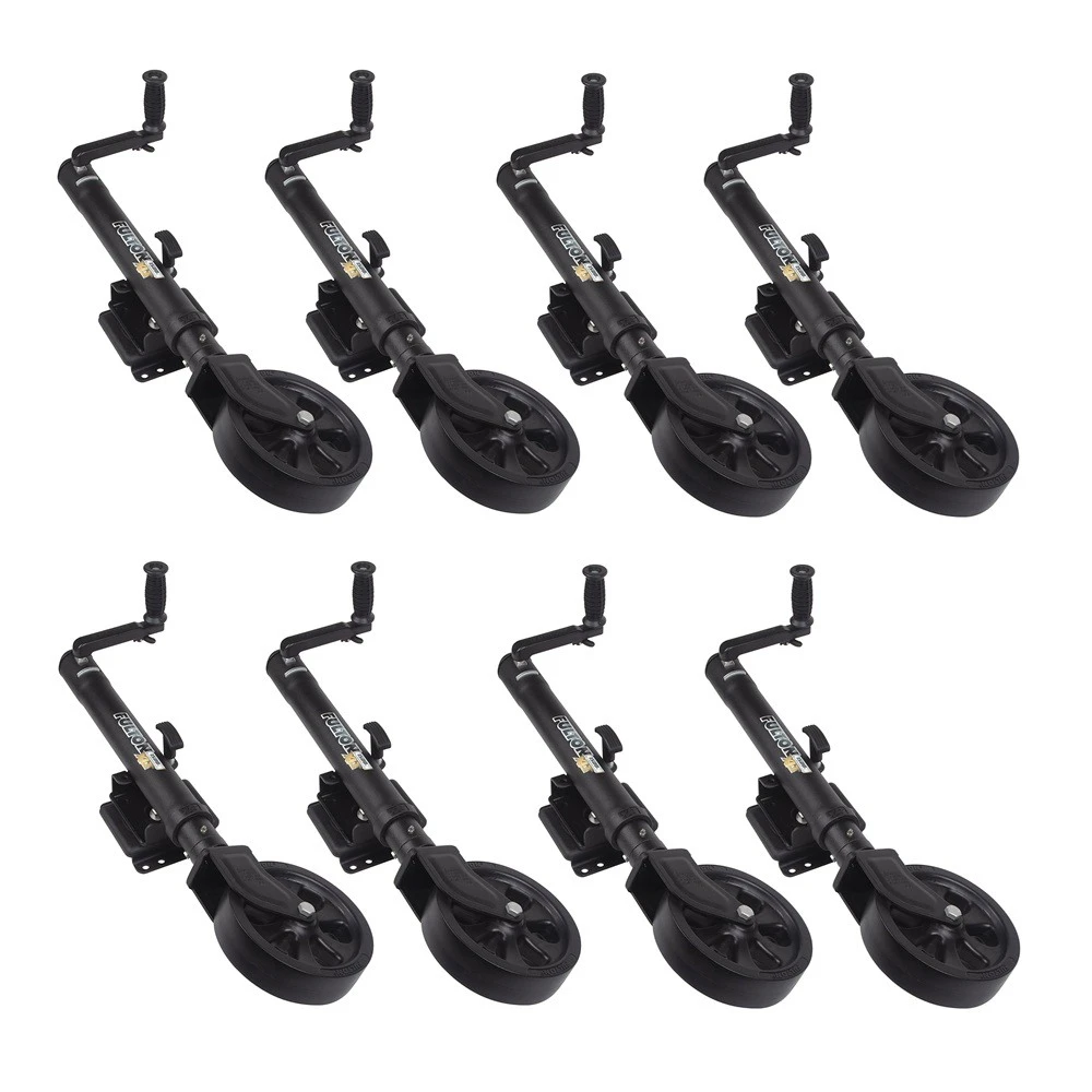 Fulton 8-Pack 1.5K XLT Marine Trailer Jacks with Sidewind and TruTurn 360 System