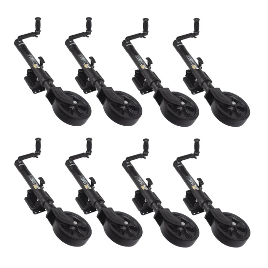 Fulton 8-Pack 1.5K XLT Marine Trailer Jacks with Sidewind and TruTurn 360 System