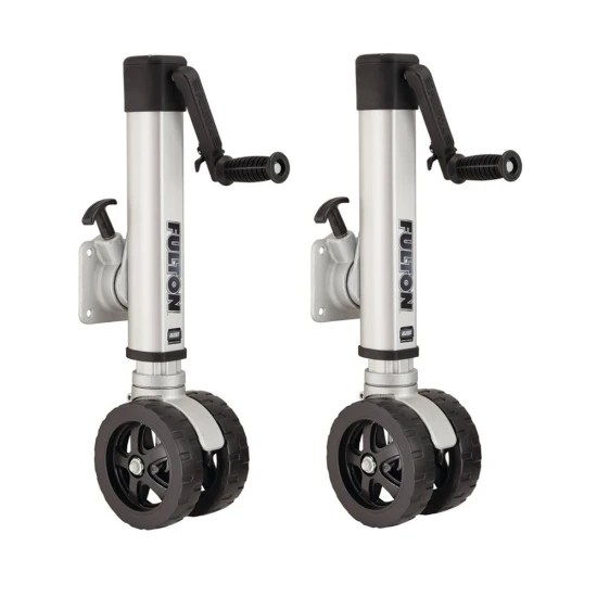 Fulton F2 1.6K Marine Trailer Jack with Dual 7" Wheels – 2-Pack Bolt-On