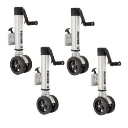 Fulton 4x 1.6K F2 Trailer Jack w/ Dual 7" Wheels Fits 3x3 and 3x4 Frames