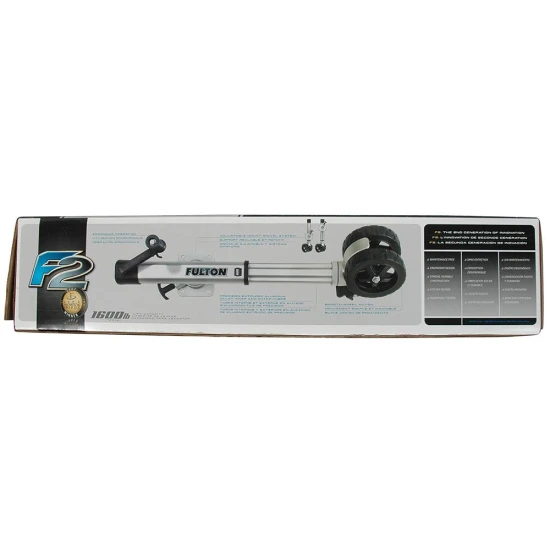 Fulton F2 1.6K Marine Trailer Jack with Dual 7" Wheels – 2-Pack Bolt-On