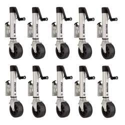 Fulton 10x 1.6K F2 Trailer Jack w/ Single 8" Wide Wheel Fits 3x5 Frames 